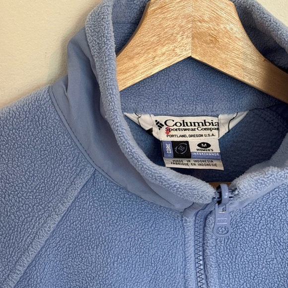 SOLD Columbia Blue Zip Up Fleece Jacket - Picture 3 of 8